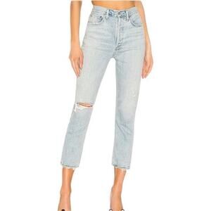 Agolde Riley High Rise Crop Jeans Size 23